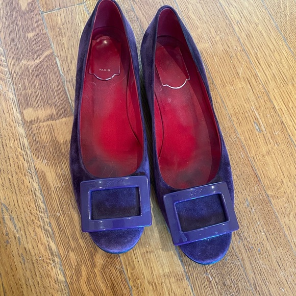 Roger Vivier purple flats - Picture 4 of 5